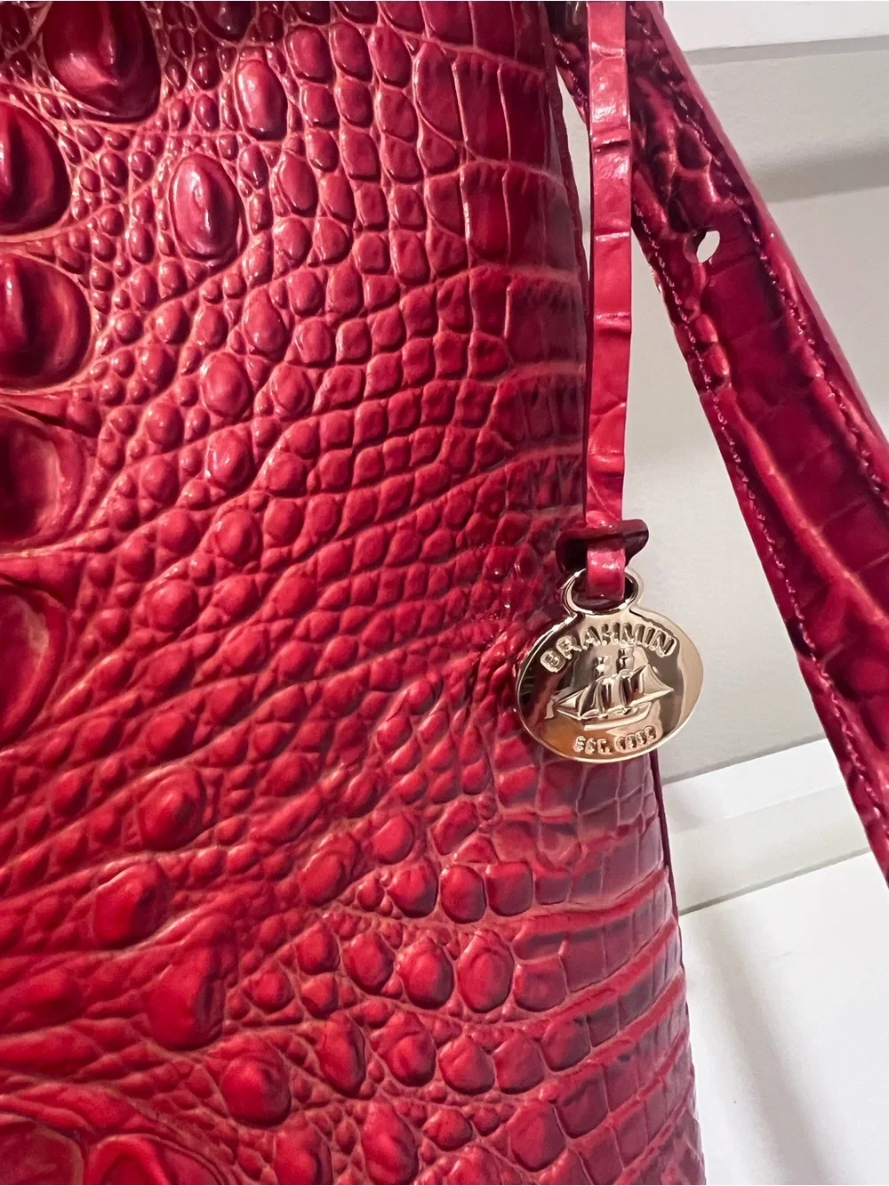 Brahmin Katie Crossbody Bag (Red) - Picture 8 of 9